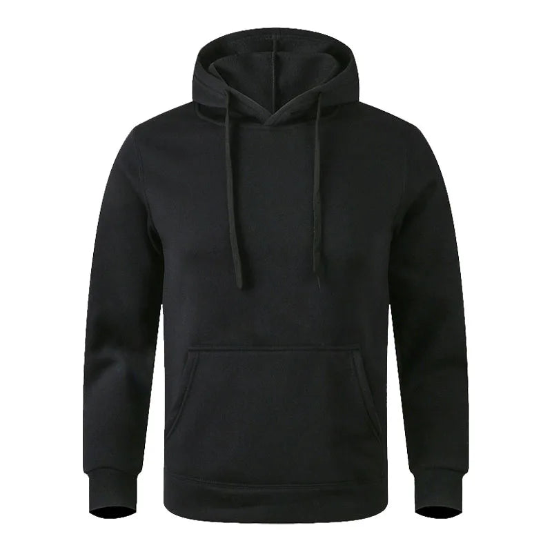 Hoodie Unisexe Homme Femme Polaire Minimaliste Noir Blanc Casual Sport Sweatshirt Capuche Confortable Intemporel | Hoodie Polaire Minimaliste Premium