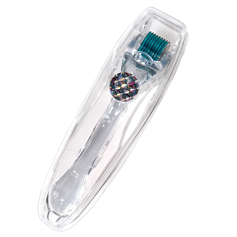 Derma Roller Professionnel 540 Aiguilles – Croissance Cheveux & Barbe, Soin Visage & Corps | 0.2mm 0.25mm 0.3mm