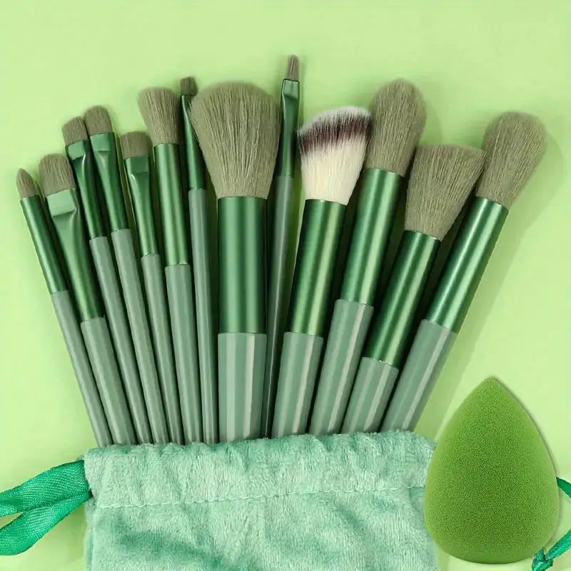 Set Pinceaux Maquillage Professionnel – Fond de Teint, Poudre, Fard à Paupières & Kabuki | Ultra-Doux & Précis