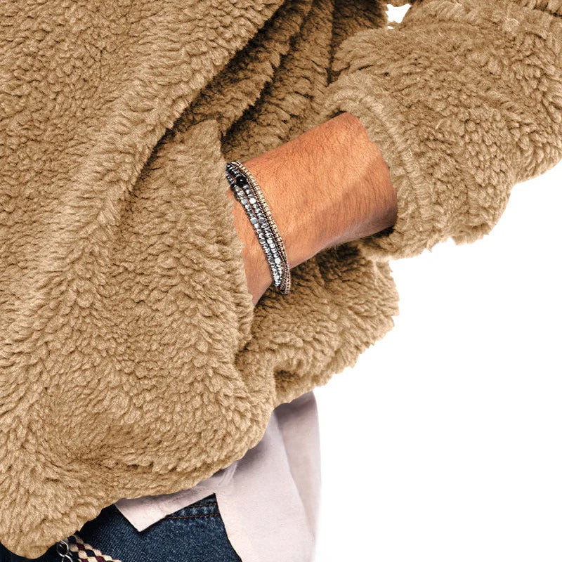 Veste Homme Automne Hiver Polaire Double Face Chaude Capuche Loose Casual Coupe-Vent – Manteau Chaud Tendance Saison Froide | Mode Homme Premium
