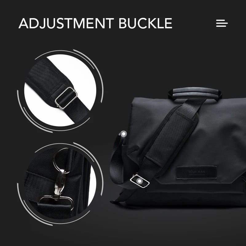 Sac Messenger Homme Laptop Imperméable – Sacoche Business Crossbody Grande Capacité Vélo École
