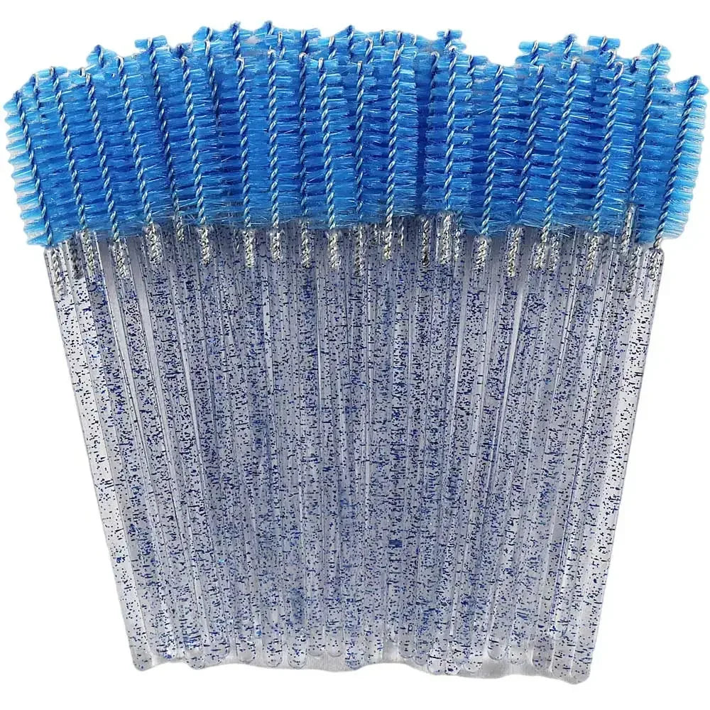 Lot 50 Brosses à Cils Jetables Crystal – Extensions de Cils & Application Mascara Professionnelle | Usage Unique