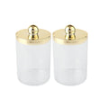 Pot Rangement Cotons-Tiges Apothecary – Lot 1/2/3 Pcs | Distributeur Transparent Salle de Bain
