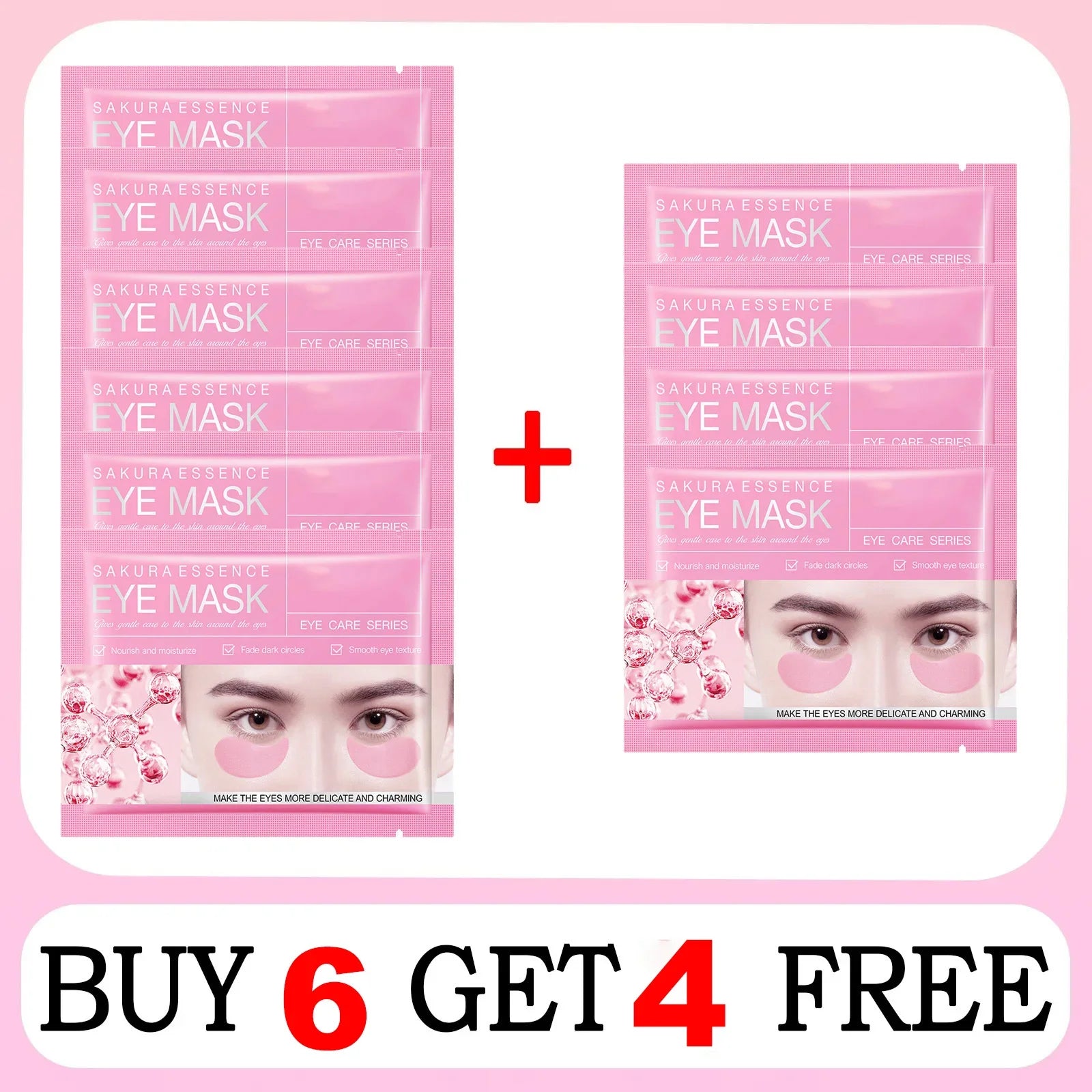 Masque Yeux Collagène Anti-Rides – Patches Hydratants Anti-Cernes Anti-Gonflement Eclat