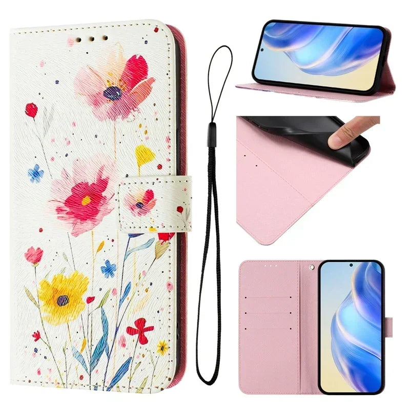 Coque Portefeuille OPPO A5 Pro 5G – Flip Case Cartoon Peint Fantaisie CPH2695
