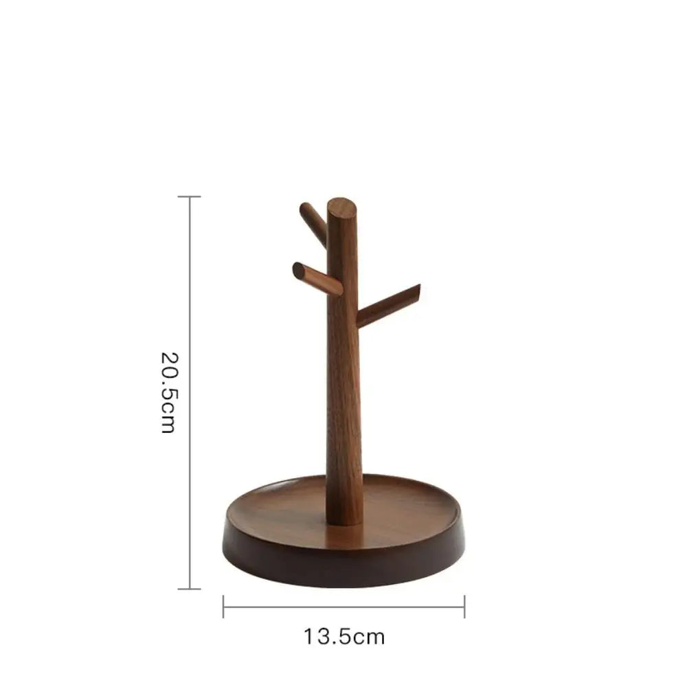 Rack Bois Branche Naturel Mugs & Bijoux – Organisateur Bureau Plateau Déco Maison