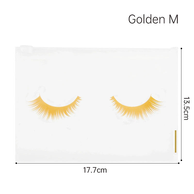 Pochettes Aftercare Extension Cils – Lot 10 Pcs avec Fermeture Éclair | Emballage Professionnel