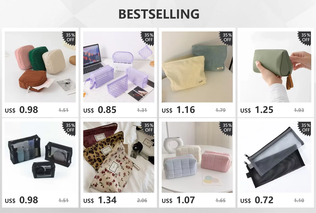 Mini Trousse Cosmétique Zippée Femme – Serviettes Hygiéniques, Rouge à Lèvres & Voyage | Pochette Monnaie & Écouteurs