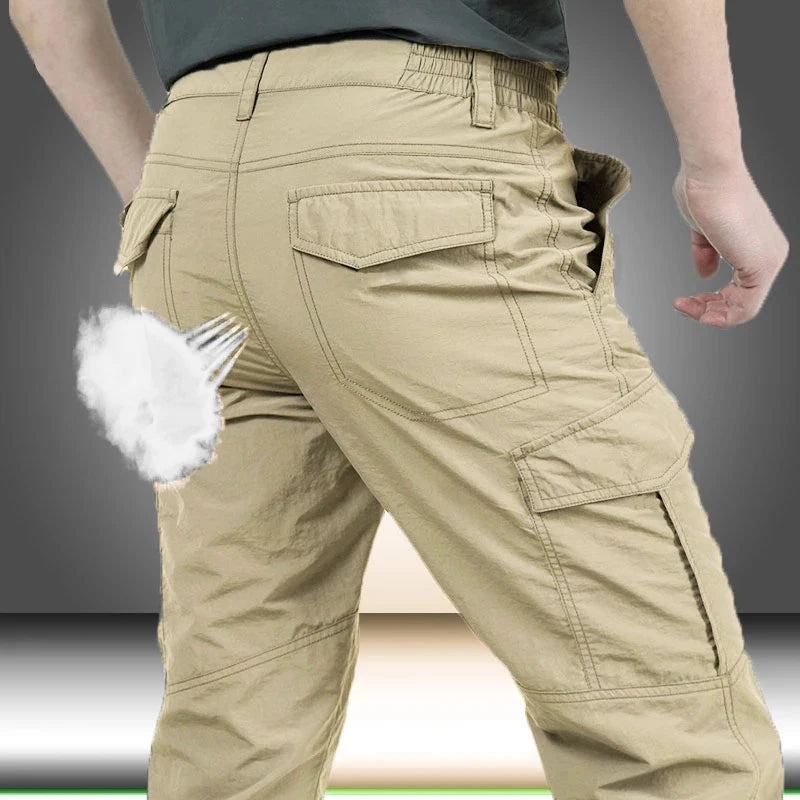 Pantalon Cargo Tactique Homme Imperméable Séchage Rapide Militaire Outdoor Été | Cargo Tactique Premium