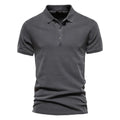 Polo Homme 100% Coton Couleur Unie Col Rabattu Manches Courtes Casual Streetwear Élégant Confortable Intemporel Fashion – Polo 100% Coton Premium Couleur Unie Col Rabattu | Mode Homme Polo Premium Streetwear