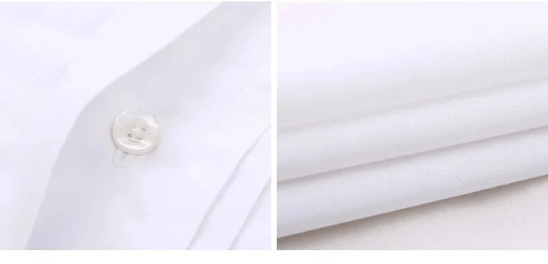 Chemise Homme Classique Poignets Français Manches Longues Coupe Standard – Formelle Business Mariage Bureau Blanche Élégante | Mode Homme Premium