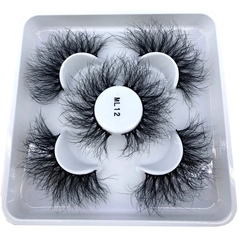 Faux Cils 3D Mink Naturels 2025 – Lot 3 Paires Longues | Extensions Cils Beauté