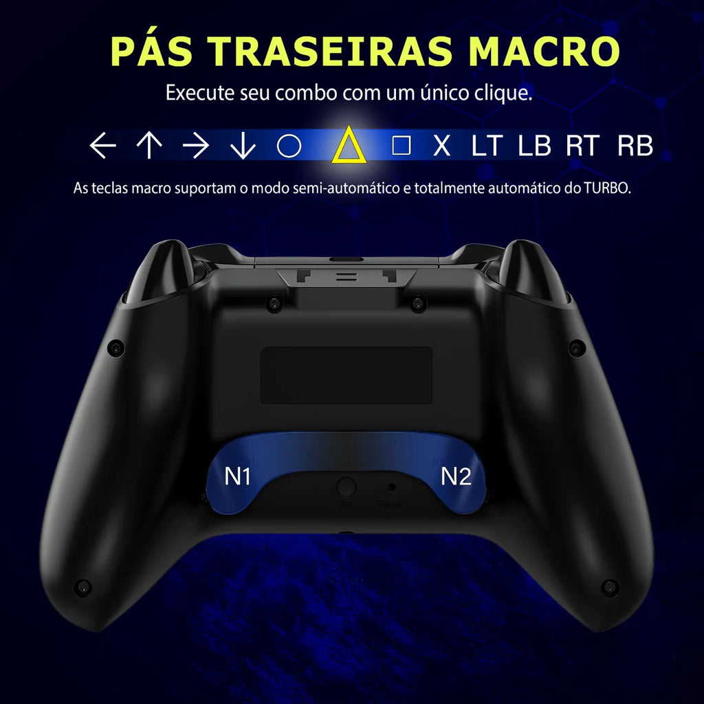 QRD Spark N5 Manette Sans Fil Bluetooth – Compatible PS4, PS3, PC, iOS & Android | Effet Hall & Vibration