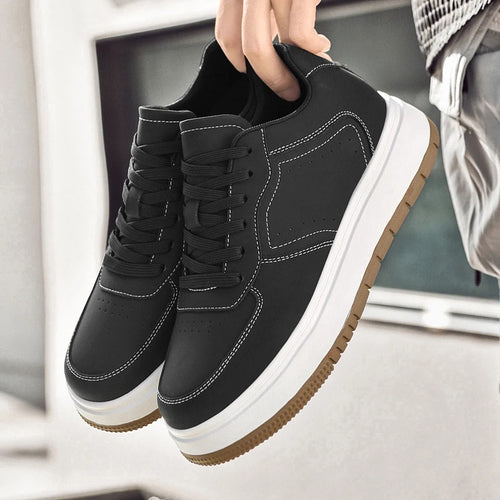 Chaussures Rehaussantes Homme 10/8/6CM Invisibles – Sport Blanches Grande Taille 37-44