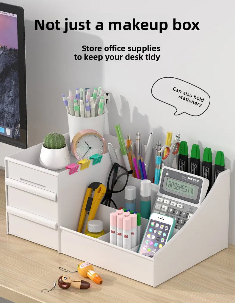 Organisateur Maquillage Tiroirs Plastique – Rangement Cosmétiques Salle de Bain Bureau Chambre