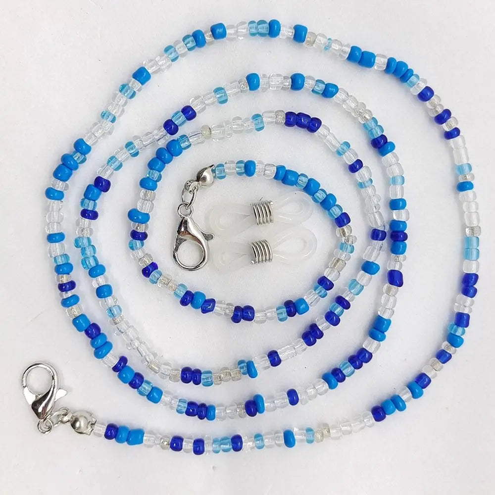 Chaîne de Lunettes Cristal Colorée – Cordon Lunettes de Soleil & Collier Tendance | Accessoire Femme