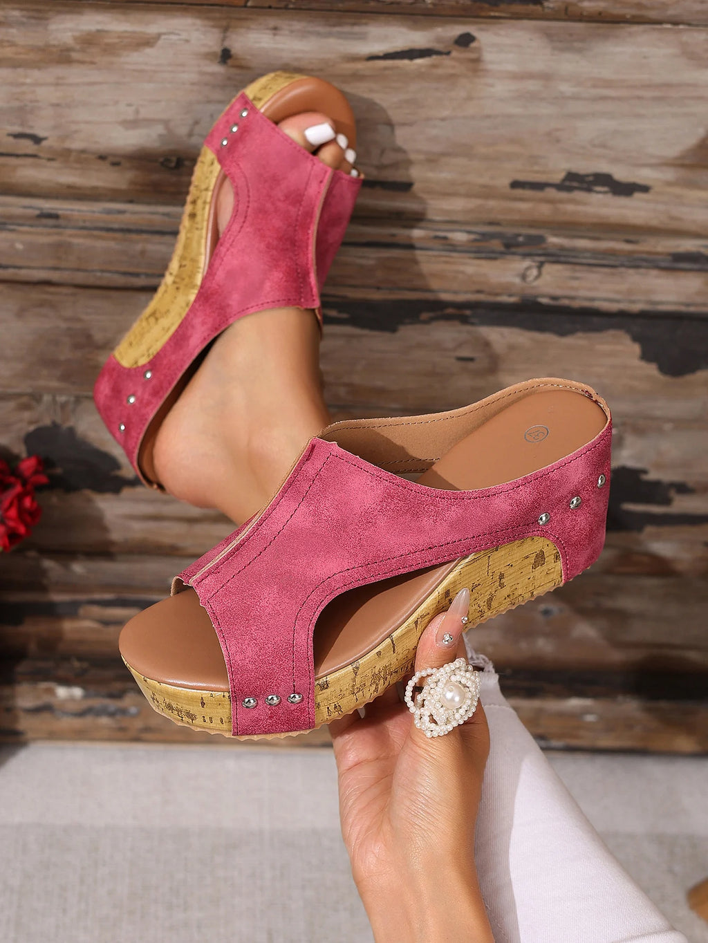 Sandales Clogs Talon Épais Rehaussantes Femme 2025 – Plage Slides Été Outdoor