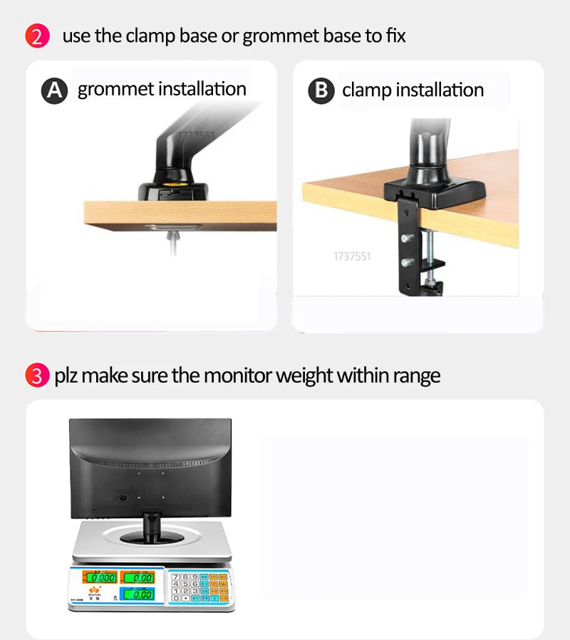 Support Double Écran NB A5C F160 – Bras Articulé à Ressort 10''-27'' | 360° Rotatif Bureau 2-9kg