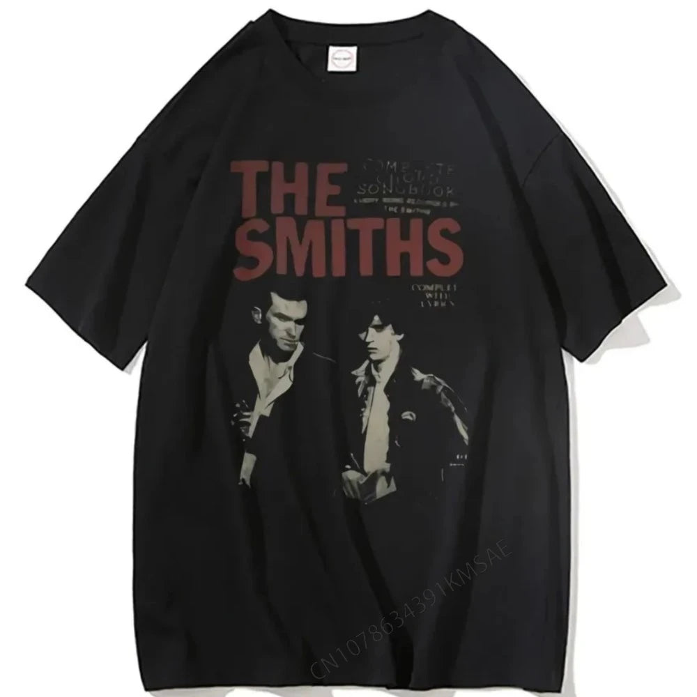 T-Shirt Homme The Smiths Imprimé Vintage Y2K 100% Coton Streetwear Harajuku Rock Britannique Alternatif – Tee Graphique Band Rock | Mode Homme Streetwear Premium