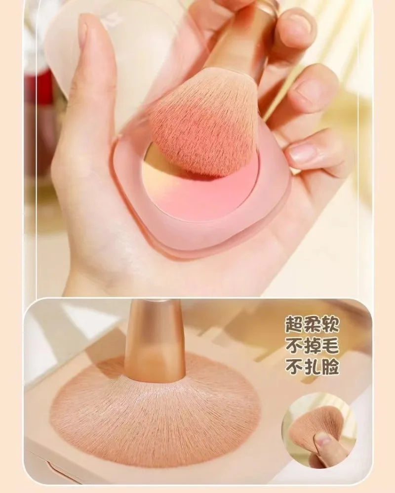 Kit 5 Pinceaux Maquillage Voyage avec Miroir – Pliable & Compact | Mini Set