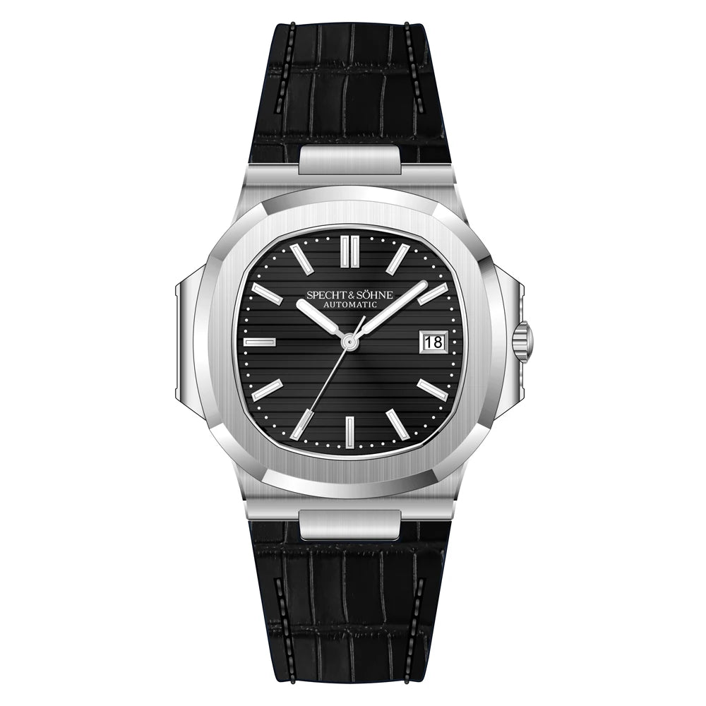 Montre Homme Specht&Sohne Automatique Mécanique Japon 42mm Luxe Élégante Intemporelle | Montre Specht&Sohne Automatique Mécanique Japon Premium