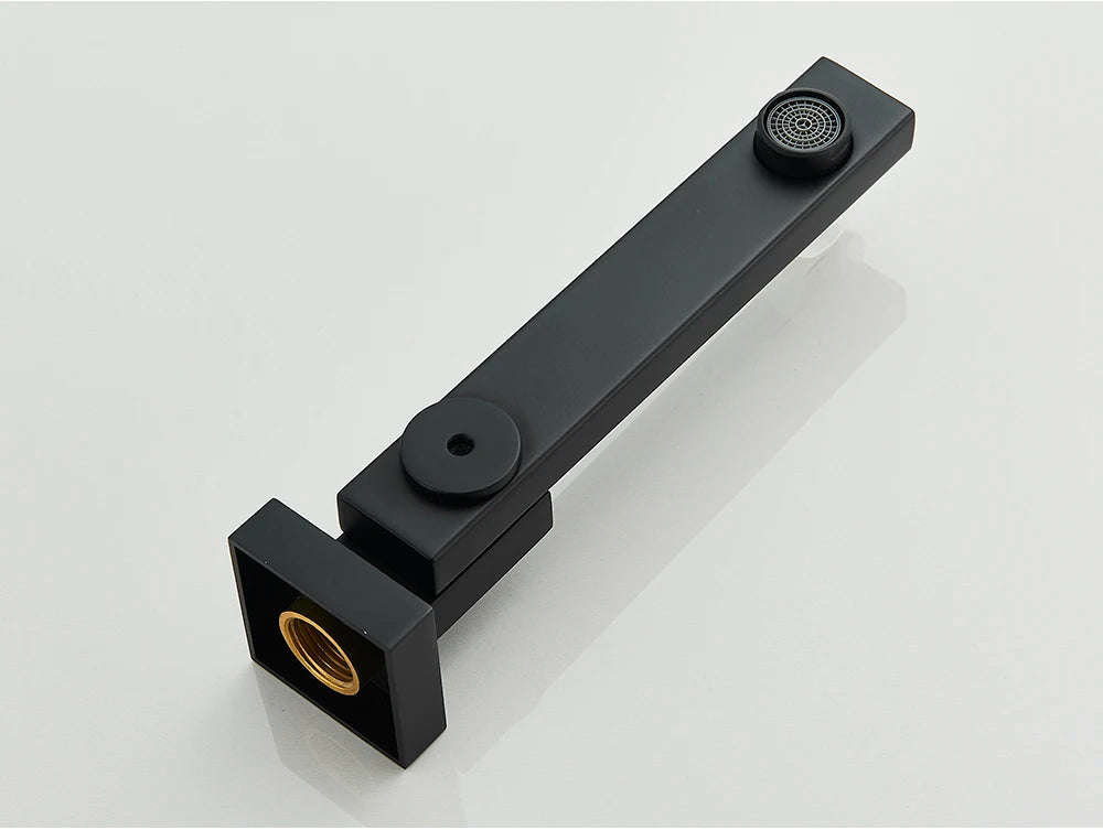 Ensemble Douche Encastré Noir Mat – 2-3 Voies, Mitigeur Caché, Pommeau Pluie | Salle de Bain Design
