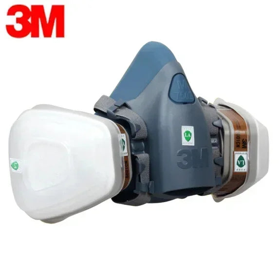 Demi-Masque Respiratoire 3M 7502 – Anti-Gaz, Poussières & Vapeurs Chimiques | Peinture, Industrie & Bricolage | Filtres 501/5N11/6001CN