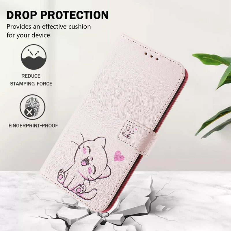Coque Portefeuille OPPO A5 Pro 5G – Flip Case Cartoon Peint Fantaisie CPH2695