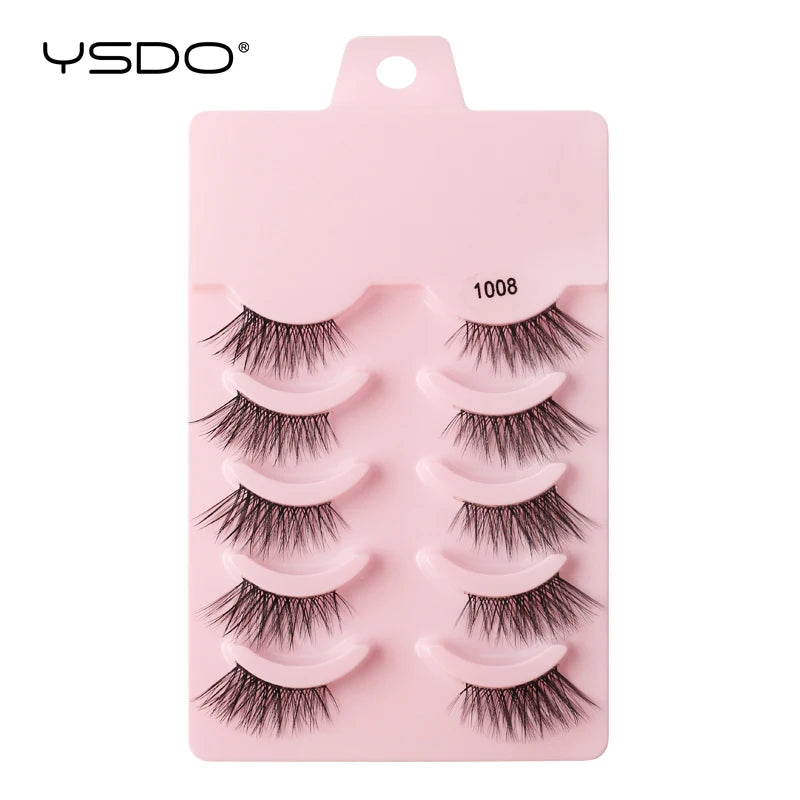 Faux Cils Mink 3D YSDO – Lot 3/5/10 Paires | Maquillage Dramatique Naturel