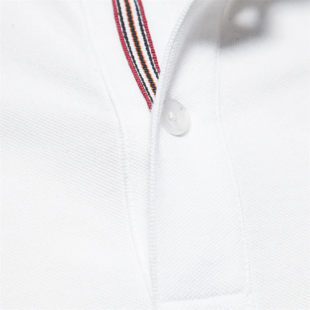Polo Homme Coton Manches Courtes Couleur Unie Haute Qualité – Casual Élégant Été | Mode Homme Premium