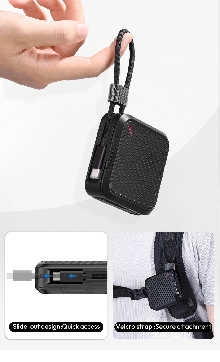 Ulanzi CRC10 Lecteur de Cartes 3 en 1 – CFast/SD/TF 13 Emplacements | USB3.2 Gen2 Transfert Ultra-Rapide