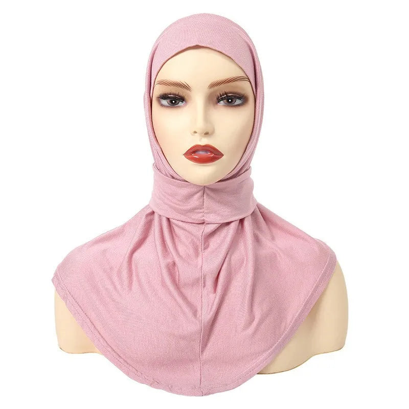 Hijab Femme Prêt-à-Porter Classique Bouton-Pression – Couvre-Chef Intégral Foulard & Turban Musulman