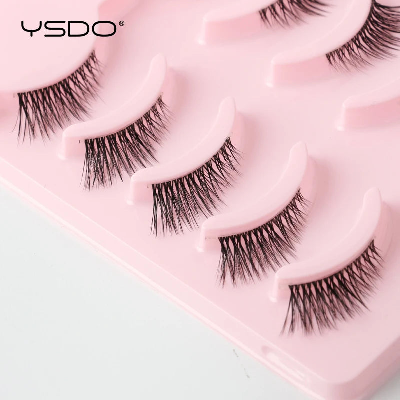 Faux Cils Mink 3D YSDO – Lot 3/5/10 Paires | Maquillage Dramatique Naturel