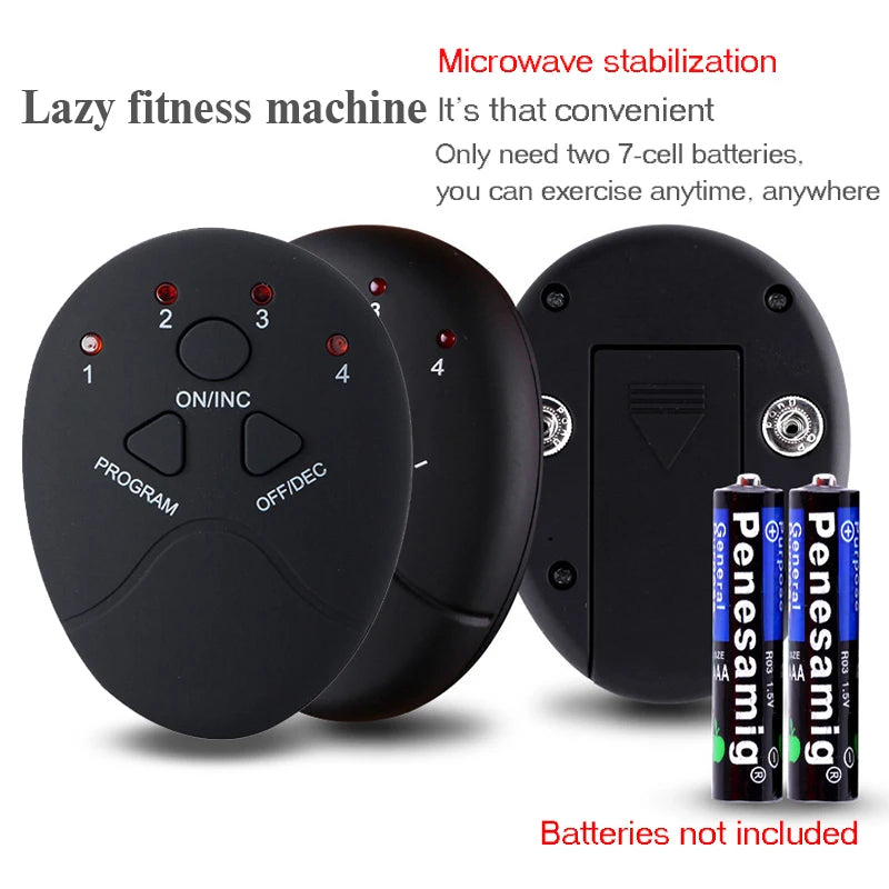 EMS ABS Stimulator Hip Trainer Abdominal Exercise Fitness Body Slimming Massager Stickers Weight Loss Massager Muscle Stimulator