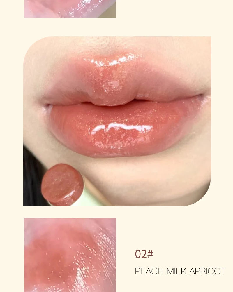 Gloss Jelly Chocolat Brun – Stylo Miroir Nacré Waterproof | Lèvres Hydratées & Brillantes