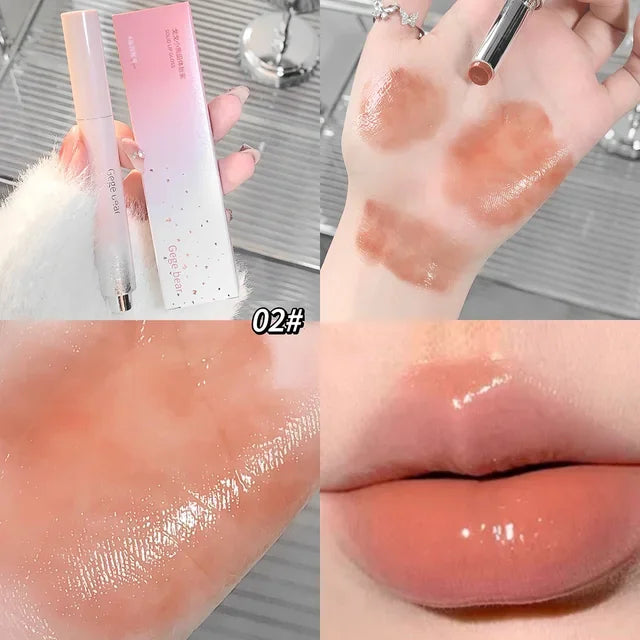 Gloss Jelly Watery Pink – Stylo Lipstick Miroir Hydratant | Maquillage Lèvres Coréen