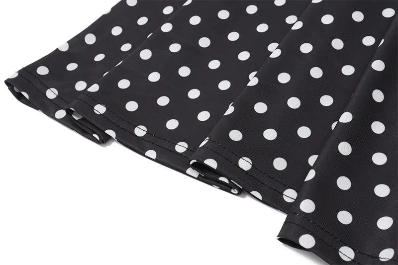 Mini Robe Femme Pois Élégante Épaules Dénudées Dos Nu Taille Haute Halter – Y2K Club & Soirée | Été