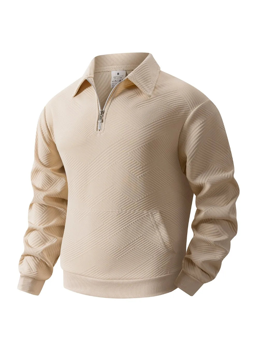 Sweat Homme Quarter Zip Col Polo Roulé Couleur Unie Pullover Manches Longues Casual Outdoor Quotidien Automne Confortable Élégant – Sweatshirt Zippé Premium | Mode Homme Automne Premium