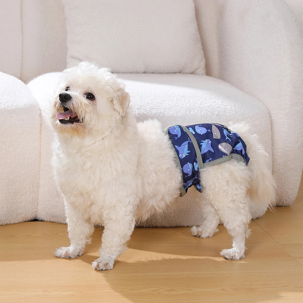 Couche Chienne Lavable BIAI – Culotte Physiologique Étanche Soie Glacée Douce Réutilisable
