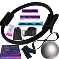 Kit Yoga & Pilates 11 Pièces – Bandes Élastiques Latex, Anneau Fessier & Ballon Stretching | Gym, Fitness & Récupération
