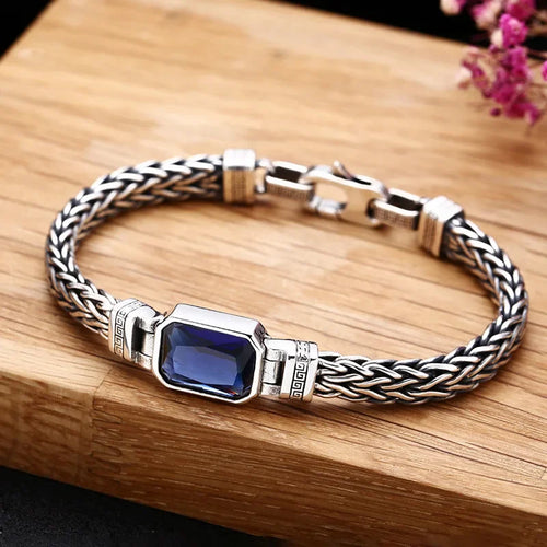 Bracelet Cord Tressé Main 5MM Couleur Argent – Style Retro & Hip Hop | Bijou Unisexe Homme & Femme | Accessoire Mode Tendance