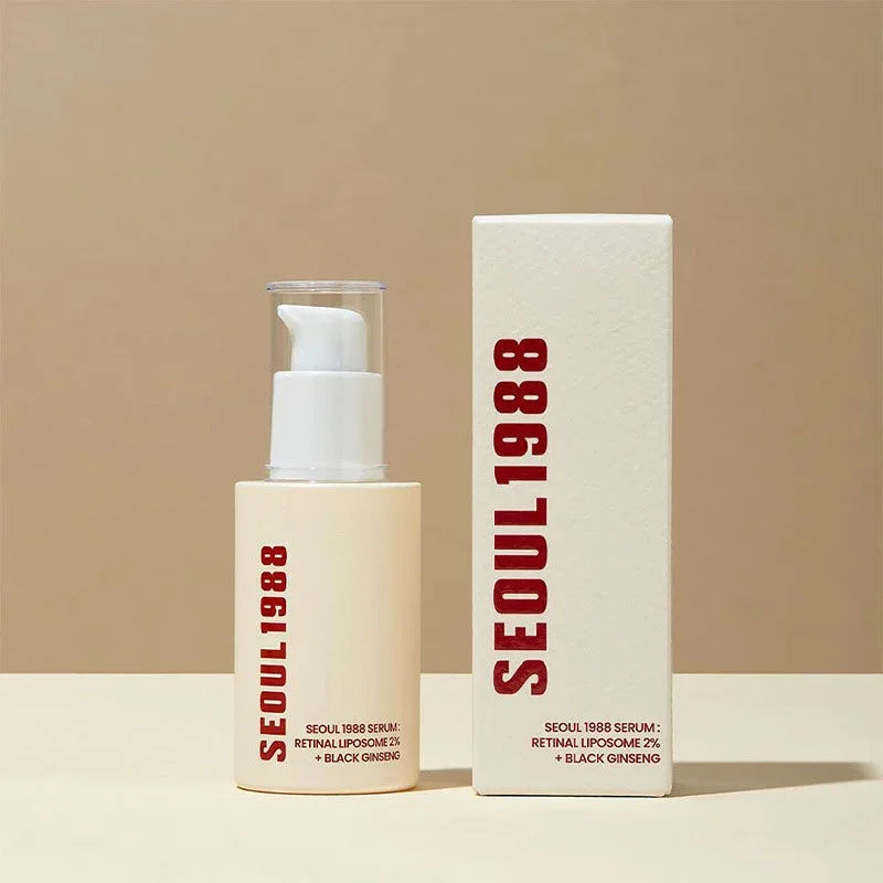 Sérum Visage Rétinol Ginseng Noir Niacinamide 2% – Hydratant Raffermissant Anti-Rides Anti-Âge