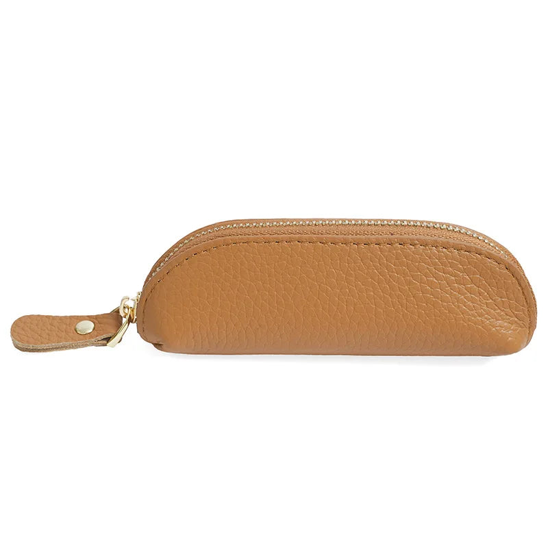Porte-Monnaie Cuir Véritable Personnalisé – Mini Pochette Clés Rouge à Lèvres Prénom Femme Luxe