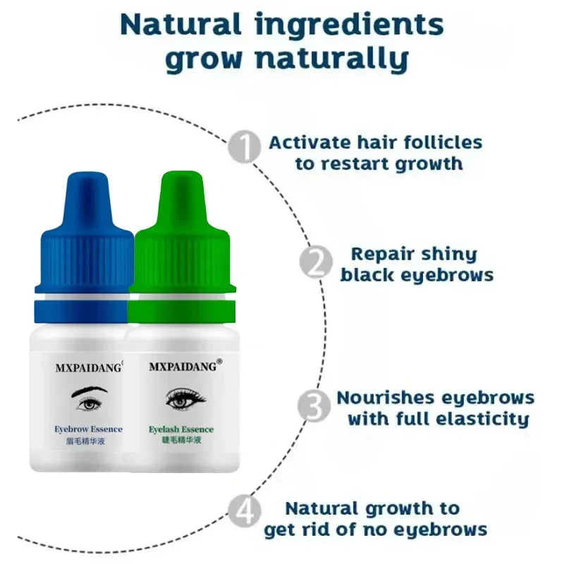 Wimpern- & Brauenwachstumsserum – Schnelleres Wachstum, Dichte & Anti-Haarausfall | Natürliche Pflege für einen intensiven Blick
