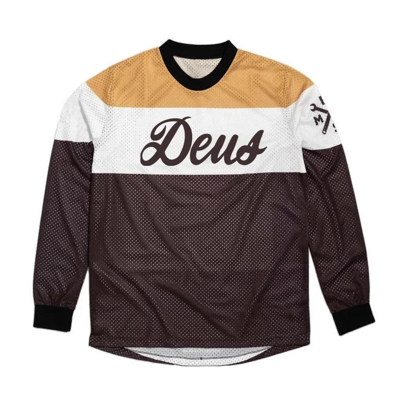 Maillot Vélo Homme Manches Longues Séchage Rapide – Motocross Downhill MTB Cyclisme Performance | Sport Homme Outdoor