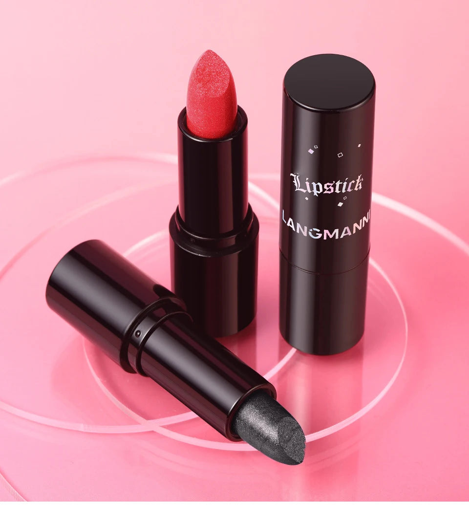 Rouge à Lèvres Métallique Nacré 7 Couleurs – Waterproof Longue Tenue | Diamant Brillant