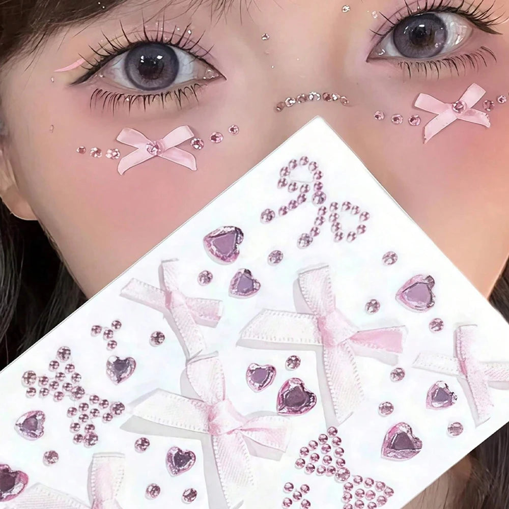 900 Strass Perle Visage 3/4/5mm – Stickers Autoadhésifs Waterproof | Bijoux Maquillage Mariage & Fête