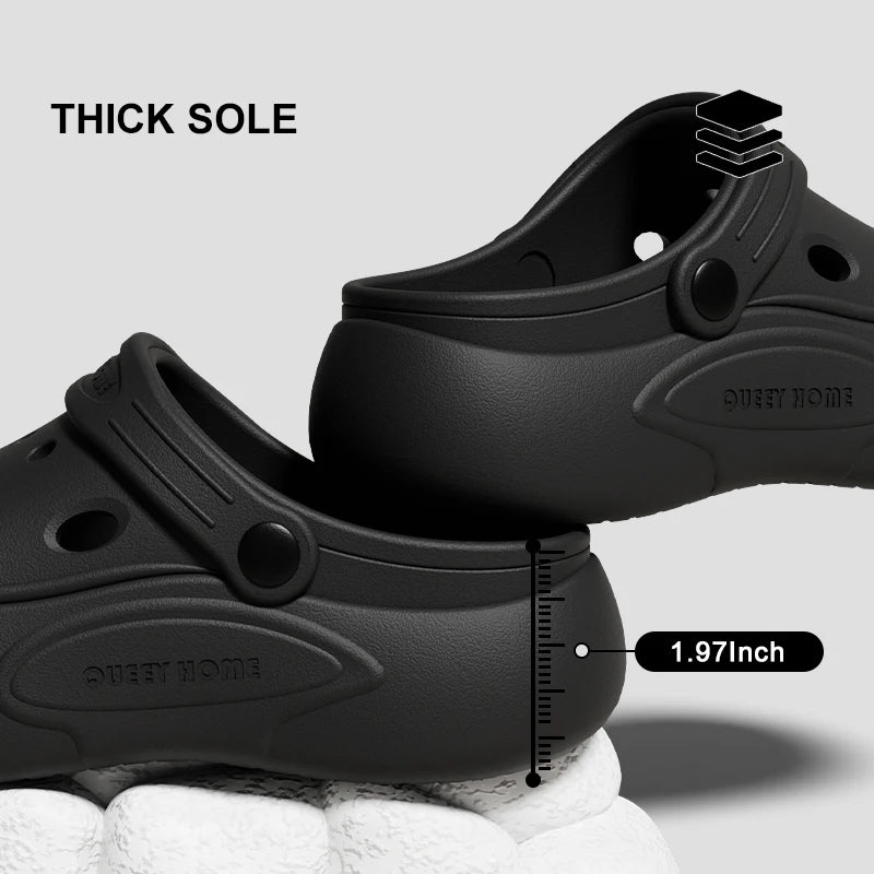 Sandales EVA Trous Plateforme Femme 2025 – Bout Rond Non-Slip Plage Intérieur Extérieur