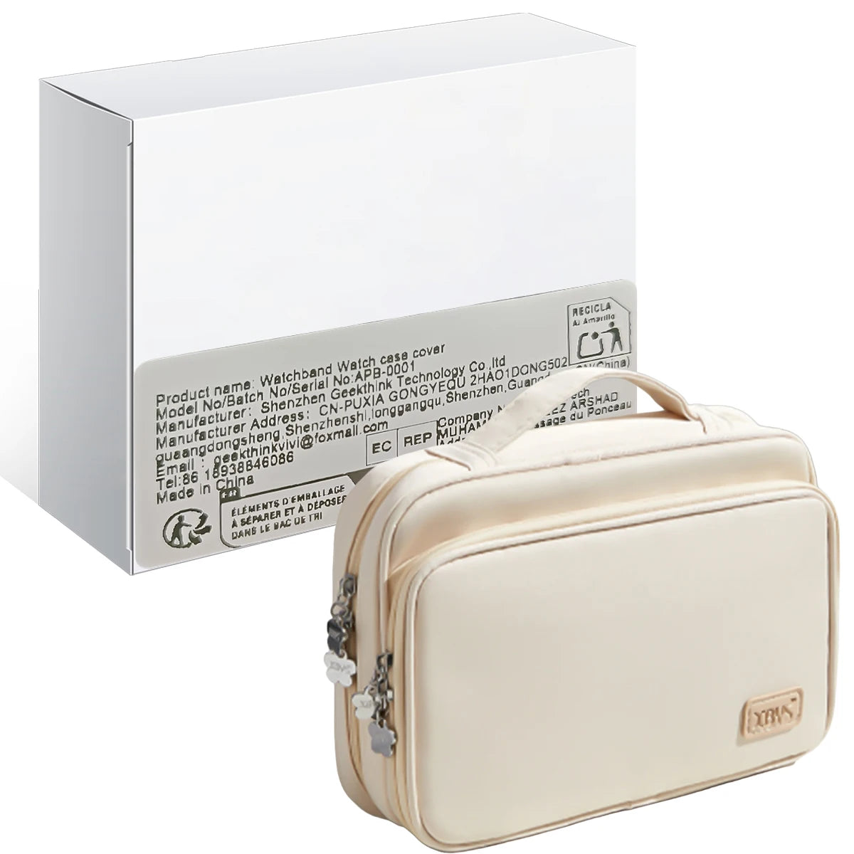 Sac Rangement Bracelets Montres Femme – Organisateur Maquillage Voyage Grande Capacité | Trousse Toilette Portable
