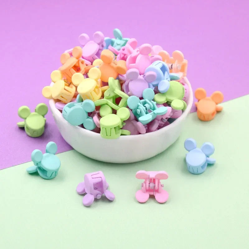 Lot 30 Mini Pinces à Cheveux Fille – Barrettes Colorées Cartoon Lapin Fleur Étoile Couronne Bébé Enfant